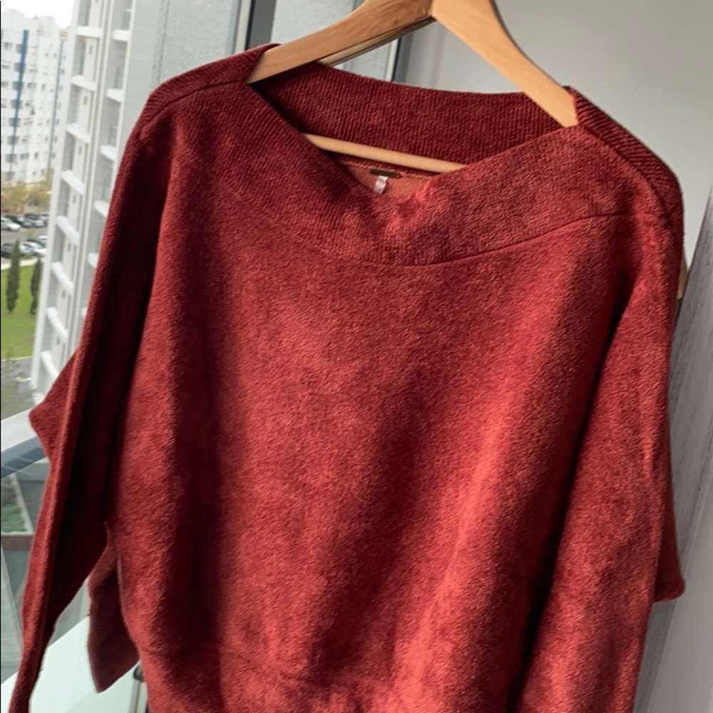 Burnt orange sweater